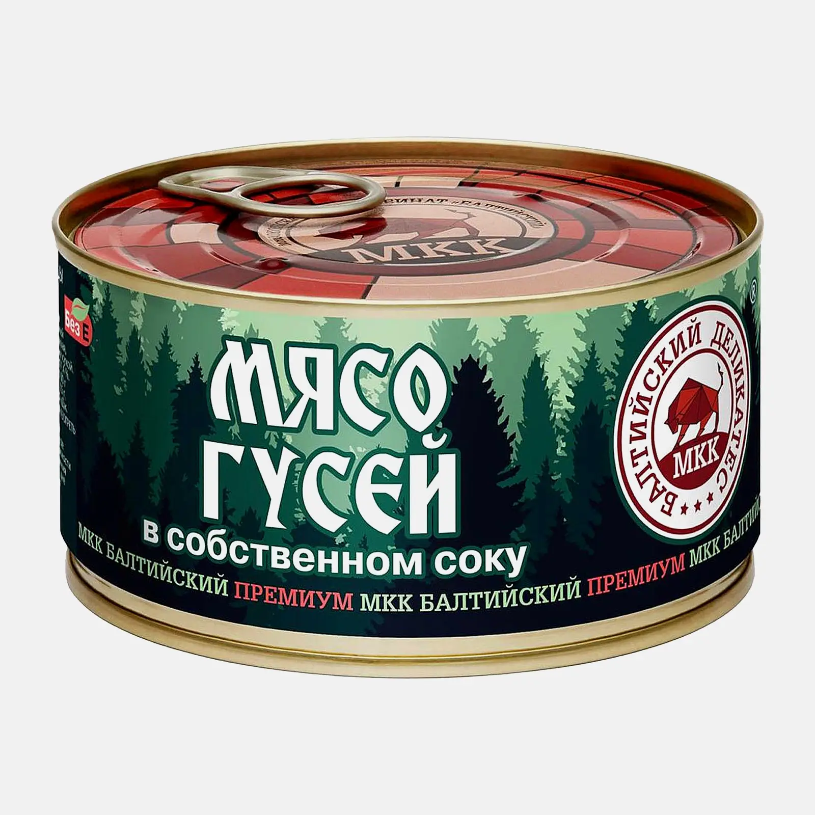 Мясо гуся Балтийский Деликатес в собственном соку 325г