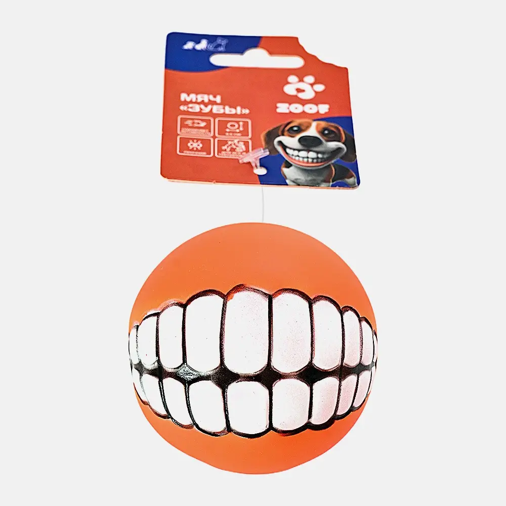 Изображение товара Игрушка для собак Мяч виниловый Зубы в ассортименте