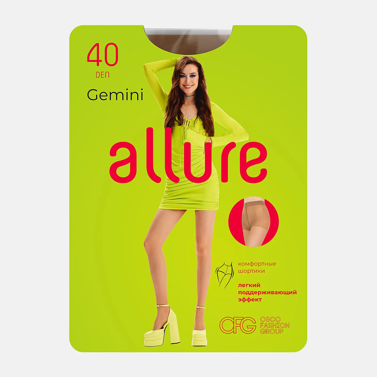 Колготки женские Allure Gemini бежевые р.3