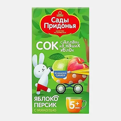 Сок Сады Придонья Яблоко Персик 125мл