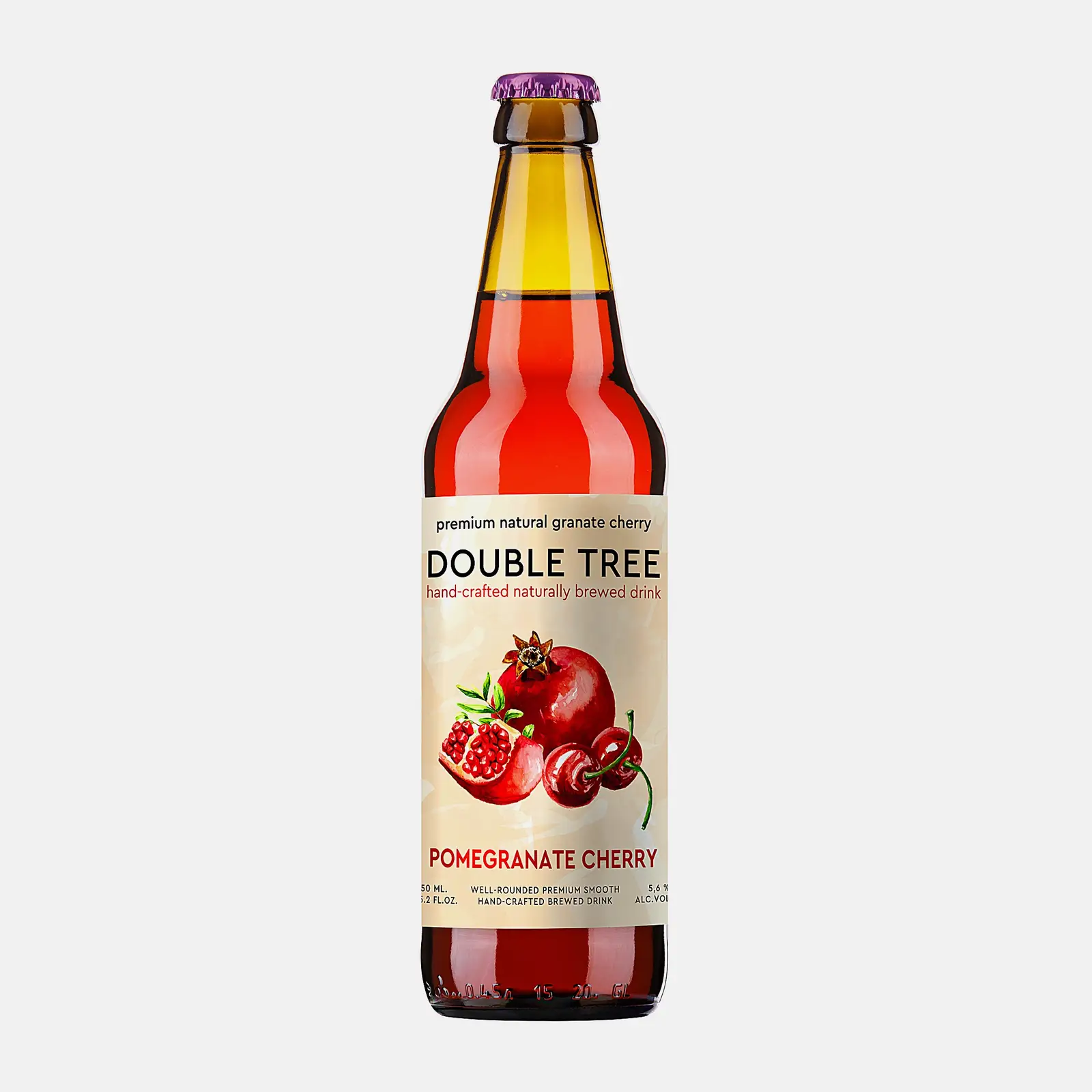 Изображение товара Медовуха Double Tree Гранат-вишня 5.6% 450мл натуральный алкогольный напиток