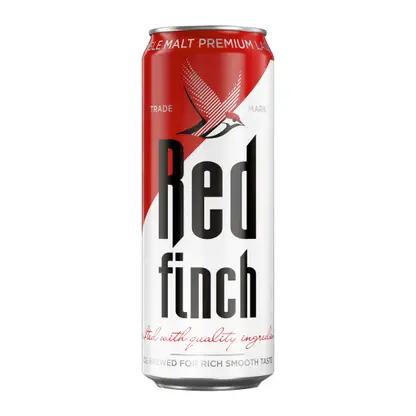 Изображение товара Пиво Red Finch светлое фильтрованное пастеризованное 4.4% 450мл