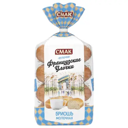 Изображение товара Бриошь молочная Французские улочки Смак 120г