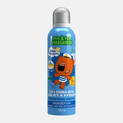 Детская пенка-мусс для купания Мимимишки голубая Моя прелесть 200мл