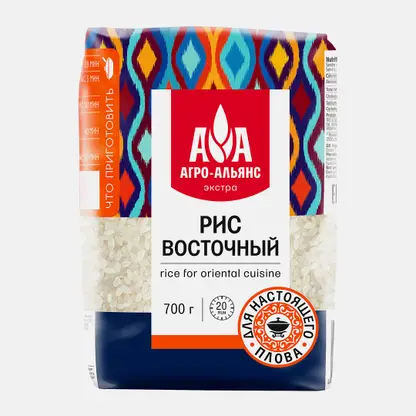 Рис Агро-Альянс Экстра Восточный шлифованный 700г