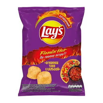 Изображение товара Чипсы Lays картофельные Тако с сальсой 105г