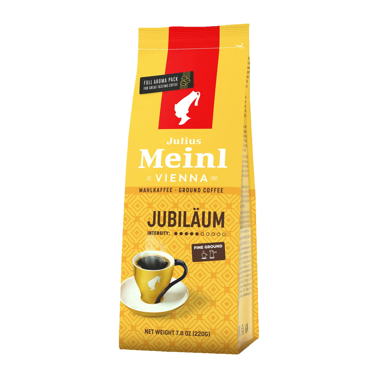 Изображение товара Кофе молотый Julius Meinl Jubilaeum 220 г арабика и робуста классическая упаковка