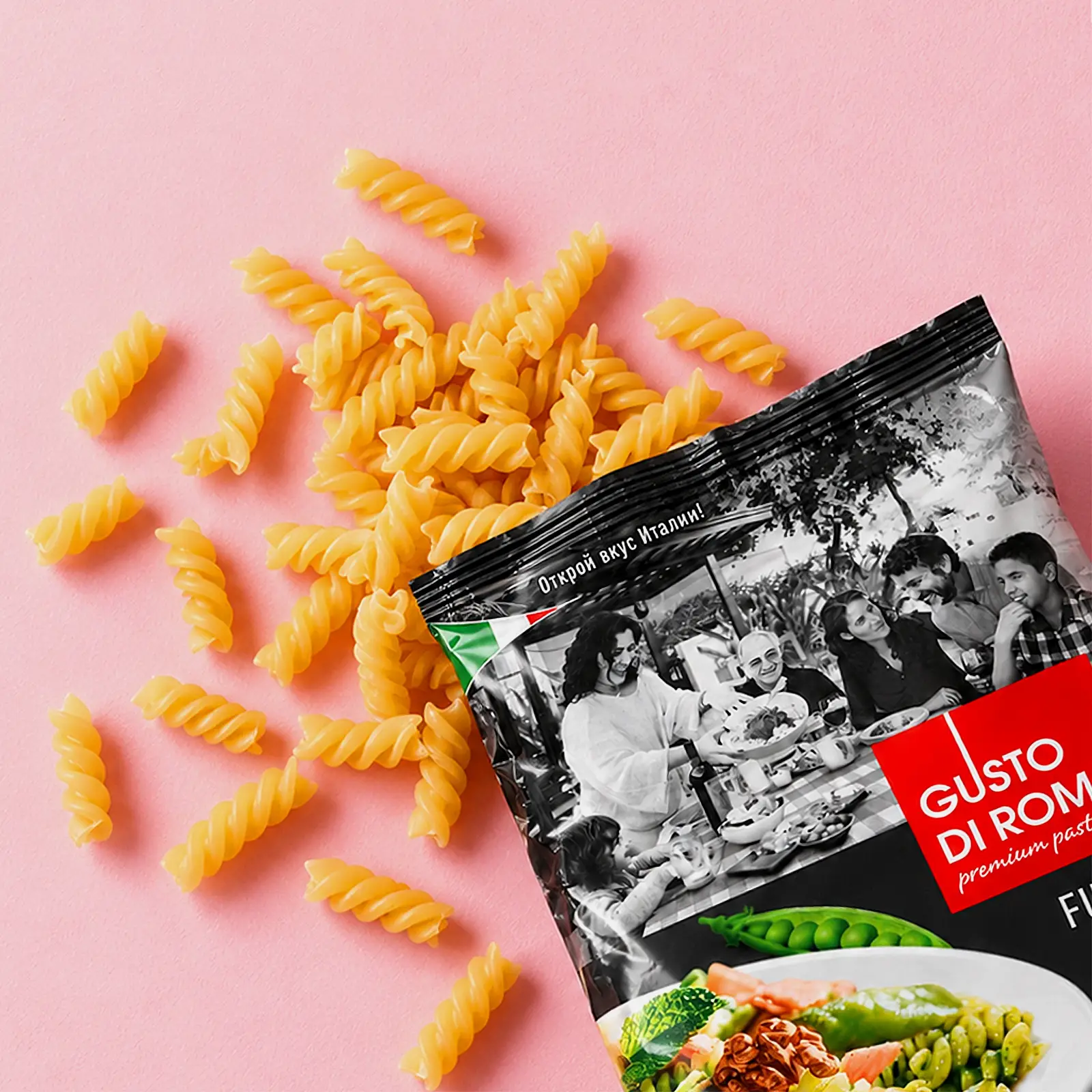 Макароны Gusto Di Roma Fusilli Спирали 450г
