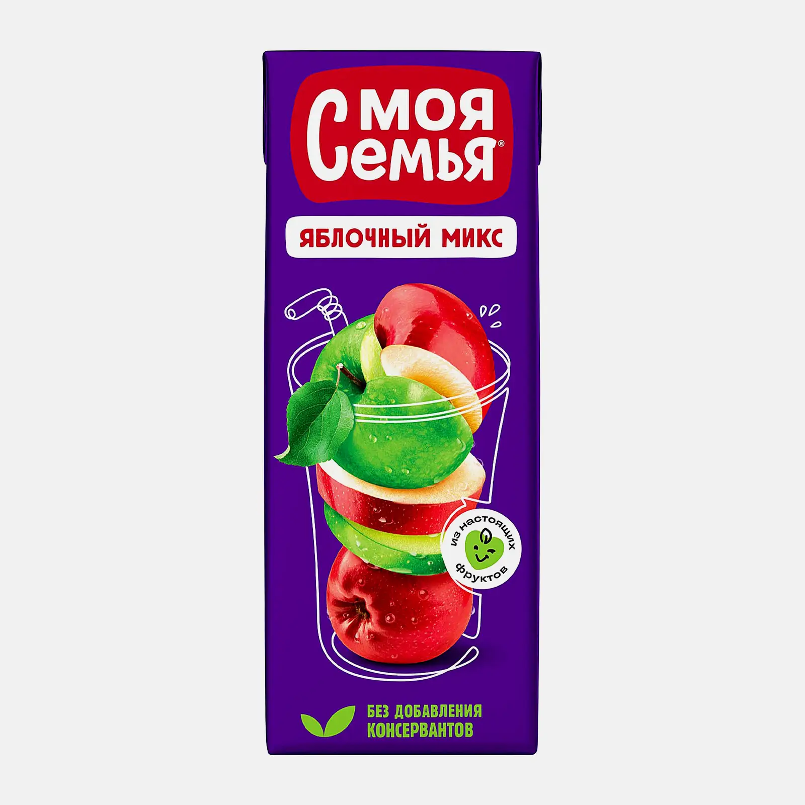 Напиток Яблочный микс Моя Семья 200мл