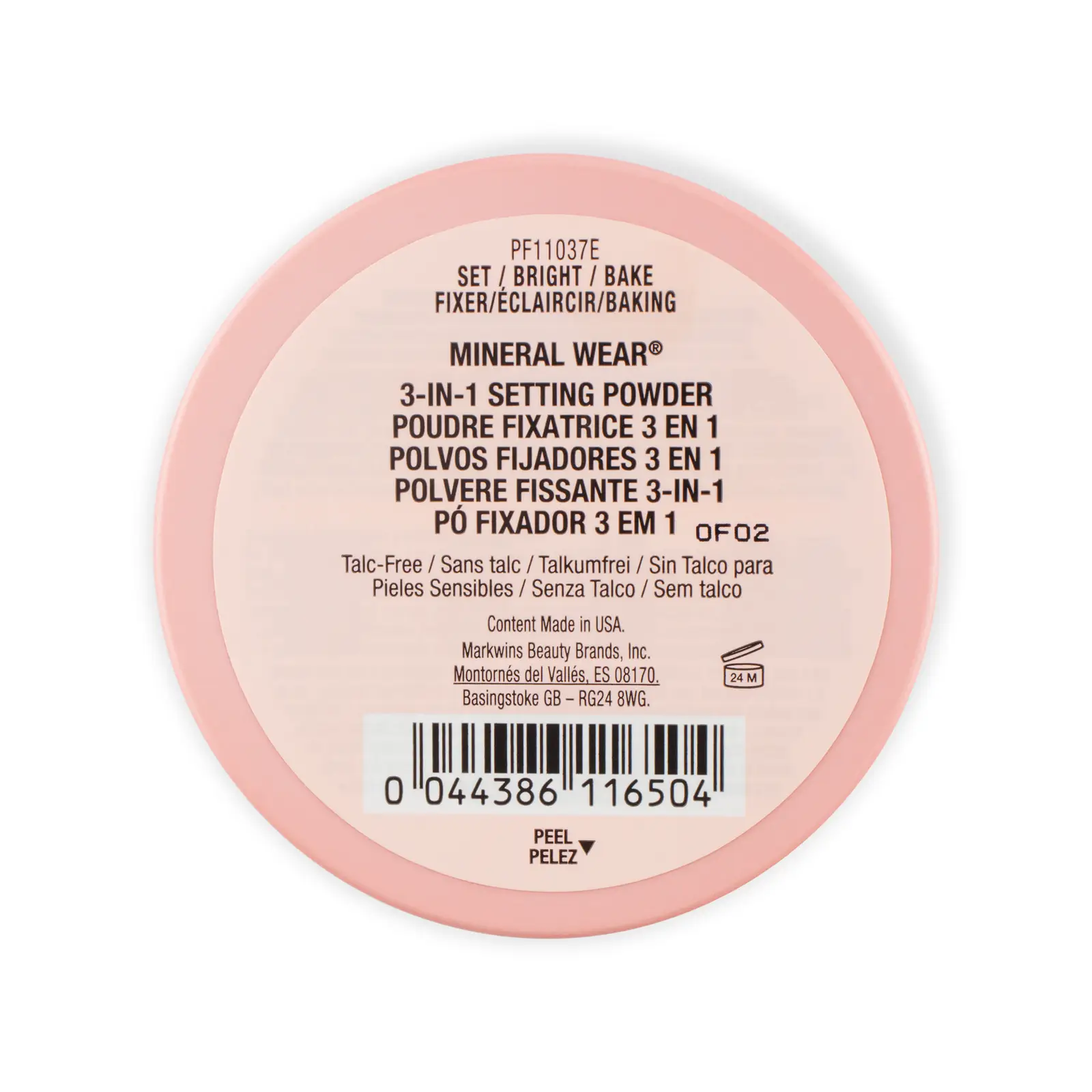 Пудра для лица Physicians Formula Mineral Wear Setting Powder рассыпчатая 3в1