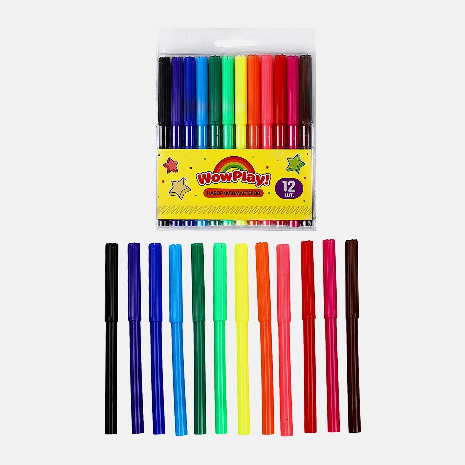 Фломастеры Wow Play 12шт