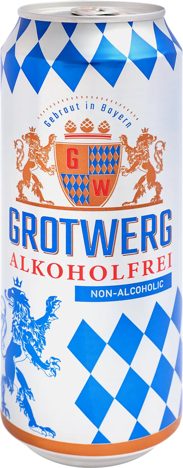 Светлое пиво безалкогольное Grotwerg Bayerisch Hell 500мл