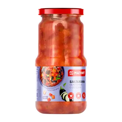 Изображение товара Баклажаны Магнит с овощами 520г