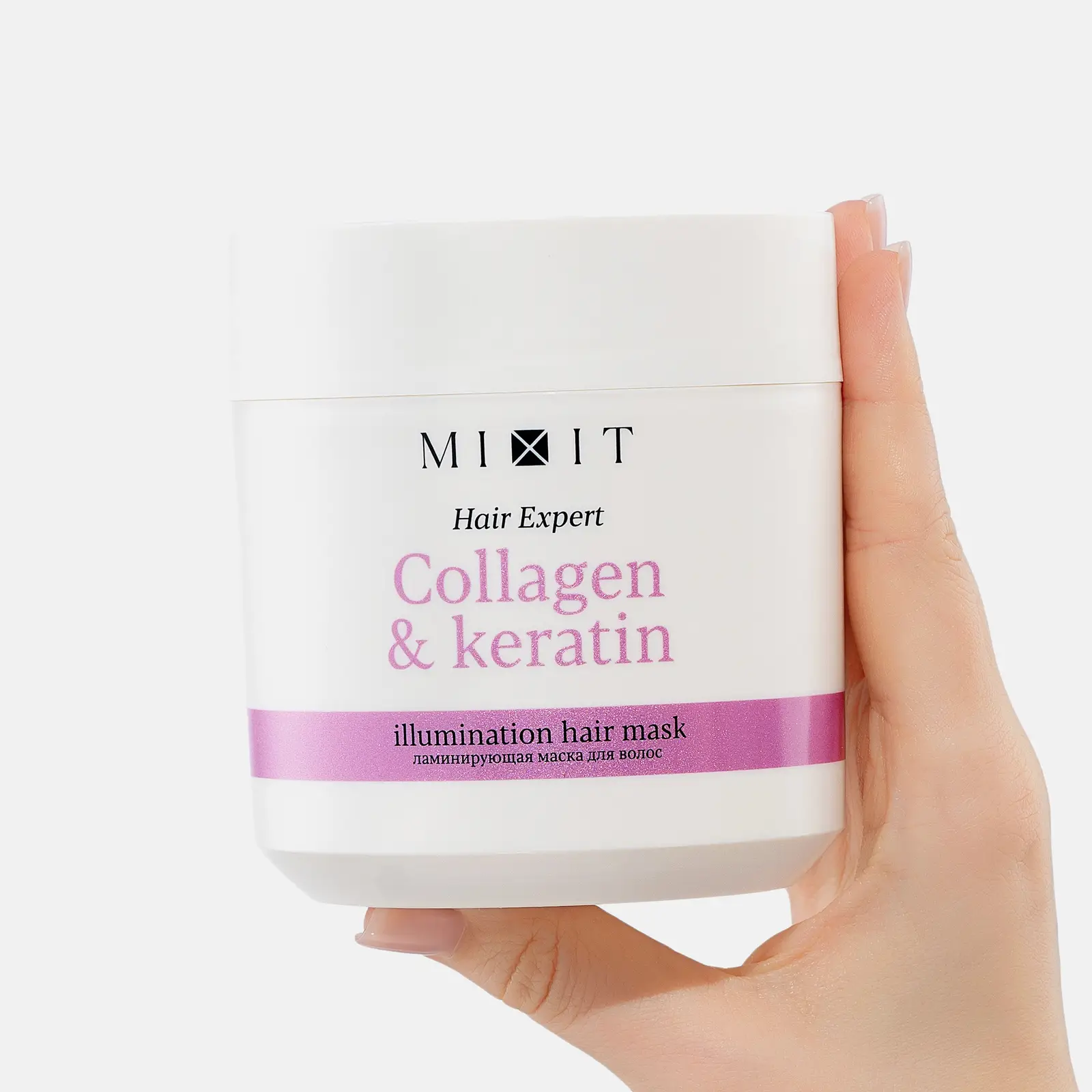 Ламинирующая маска для волос Hair Expert Mixit 400мл - фото 3