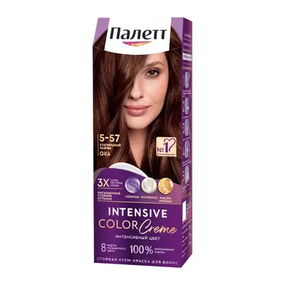 Изображение товара Стойкая крем-краска для волос Палетт Интенсивный цвет 5-57 благородный каштан