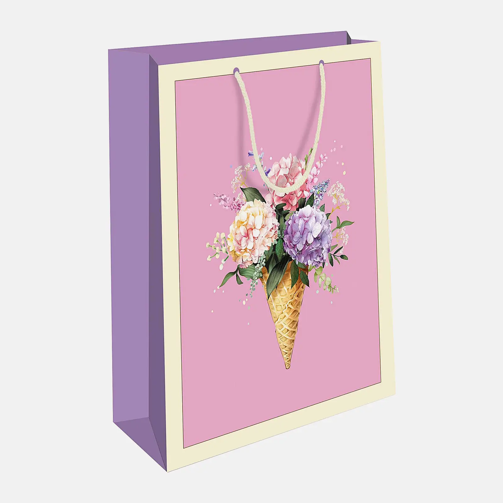 Подарочный пакет бумажный 11.5*14.5*6.5см