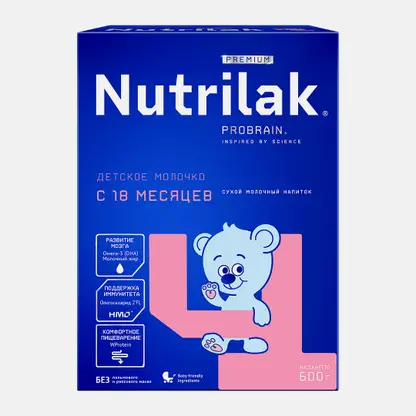 Смесь сухая Nutrilak Premium 4 с 18 месяцев 600г