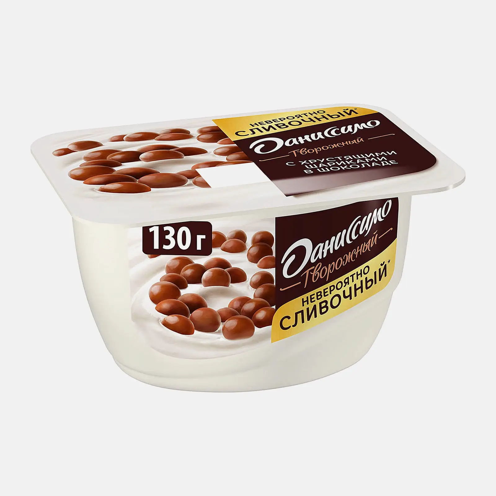 Изображение товара Творожный продукт Даниссимо с хрустящими шариками 130г