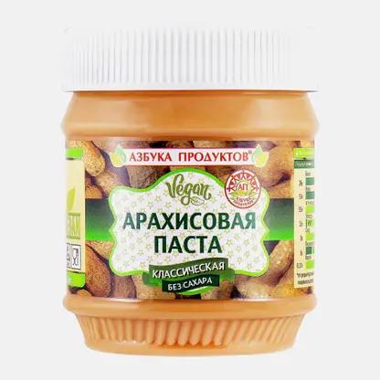Паста арахисовая классическая без сахара Азбука Продуктов 340г