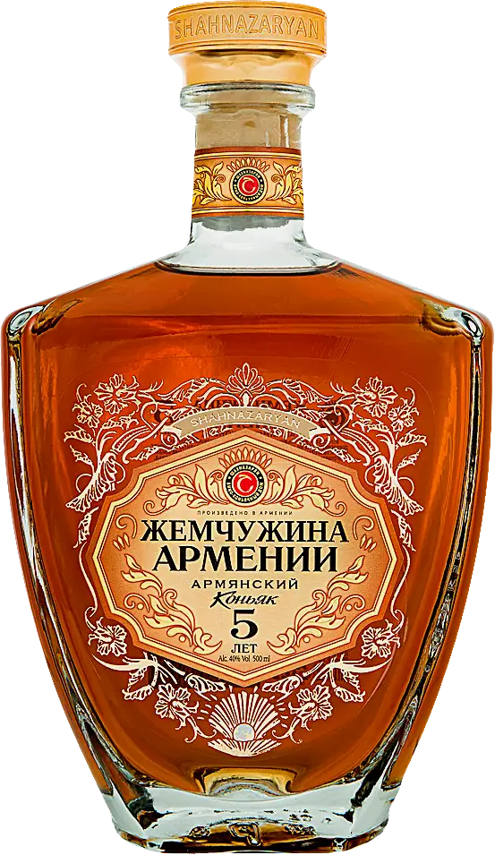 Изображение товара Коньяк Жемчужина Армении 5 лет 40% 500мл