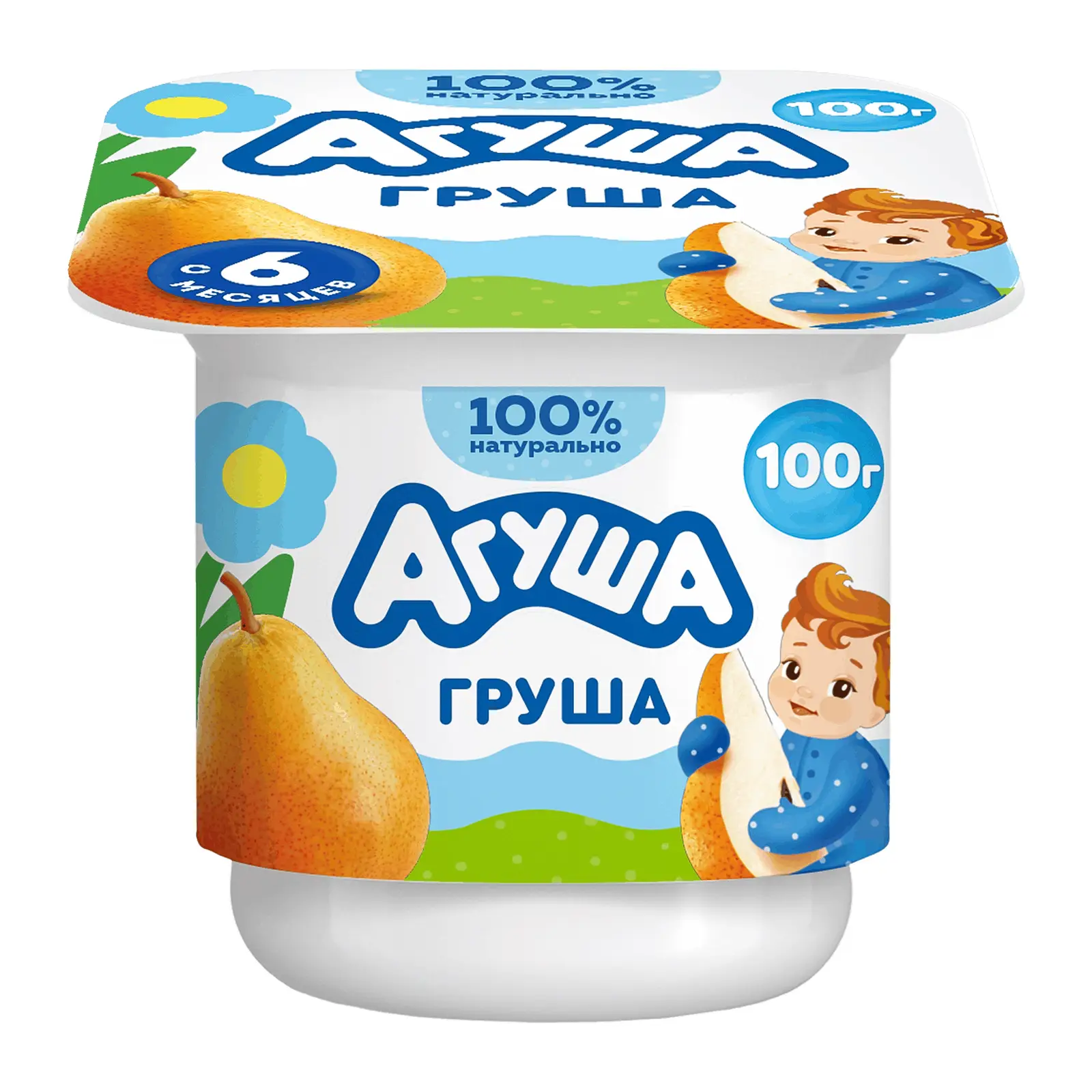 Изображение товара Творог детский Агуша фруктовый Груша 3.9% 100г