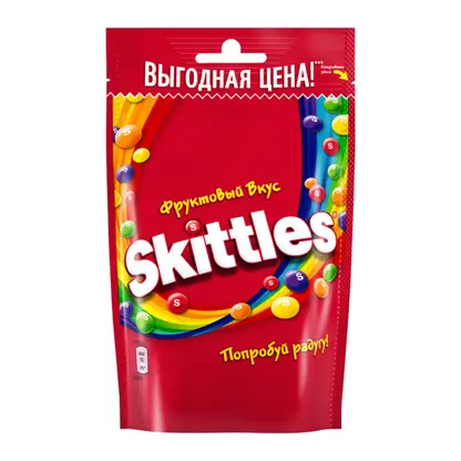 Изображение товара Драже Skittles 70г разноцветные фруктовые лакомства с глазурью