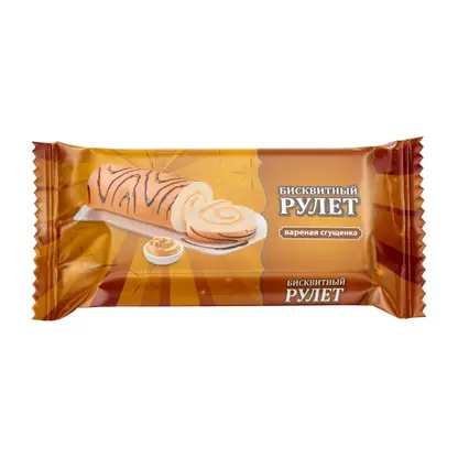 Изображение товара Рулет бисквитный с вареной сгущенкой 200г