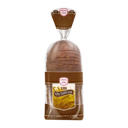 Изображение товара Хлеб Крестьянский нарезанный Щелковохлеб 650г