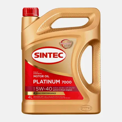 Масло синтетическое Sintec Platinum 7000 5W-40 A3/B4 SN/CF 4л