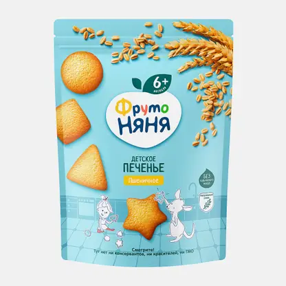 Печенье Пшеничное с 6 месяцев Фрутоняня 120г