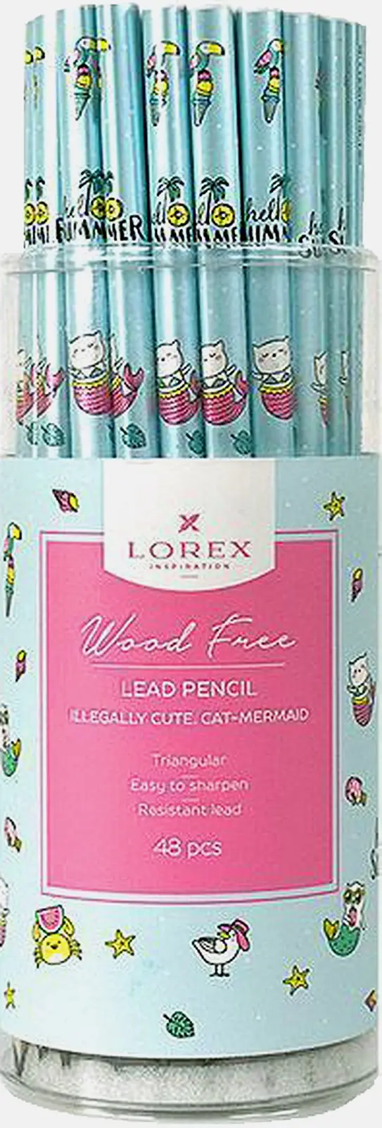 Карандаш Lorex чернографитный НВ дизайн в ассортименте - фото 3