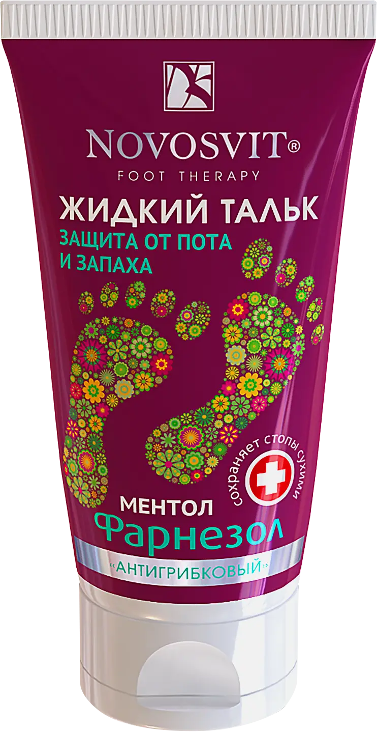 Дезодорант для ног Novosvit Антигрибковый Жидкий тальк 50мл