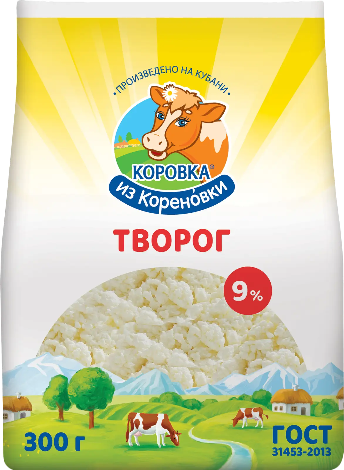 Творог Коровка из Кореновки 9% 300г - Магнит-Продукты