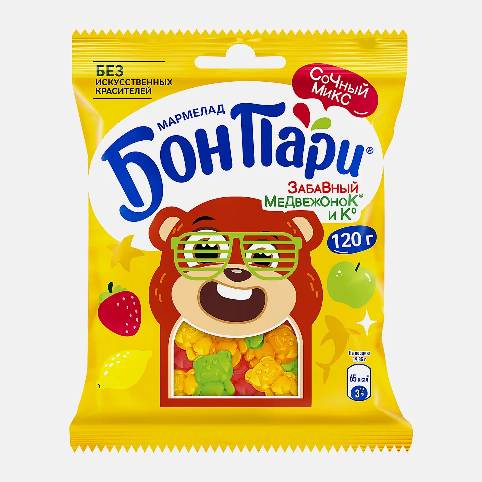 Изображение товара Мармелад жевательный Забавный медвежонок Бон Пари 75г