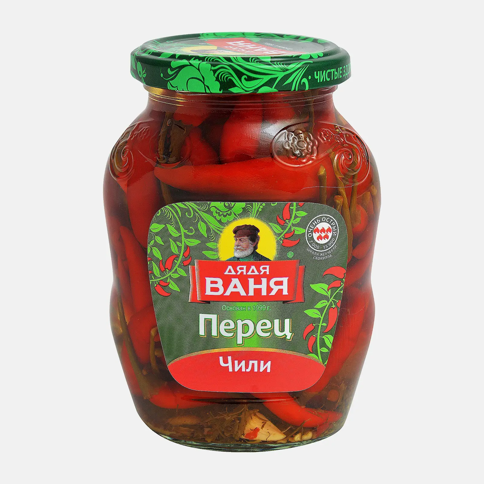 Изображение товара Перец Дядя Ваня Чили маринованный 340г - острое дополнение к блюдам