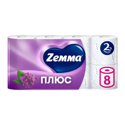Изображение товара Туалетная бумага Zewa Плюс Сирень 2 слоя 8 рулонов в ассортименте Изображение товара Туалетная бумага Zewa Плюс Сирень 2 слоя 8 рулонов в ассортименте