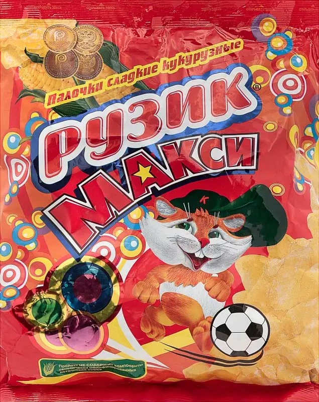 Изображение товара Кукурузные палочки Рузик 150г натуральный хрустящий снек для семьи