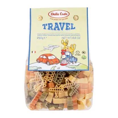 Изображение товара Макароны Dalla Costa Travel фигурные Томаты и шпинат 250г