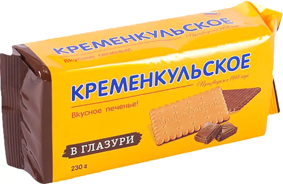 Изображение товара Печенье затяжное с глазурью Кременкульское 230г