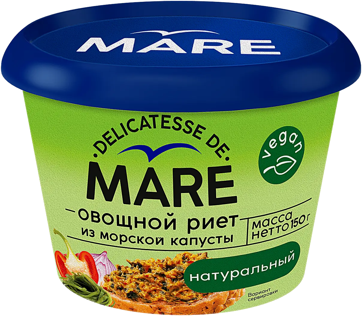Риет Mare овощной из морской капусты натуральный 150г