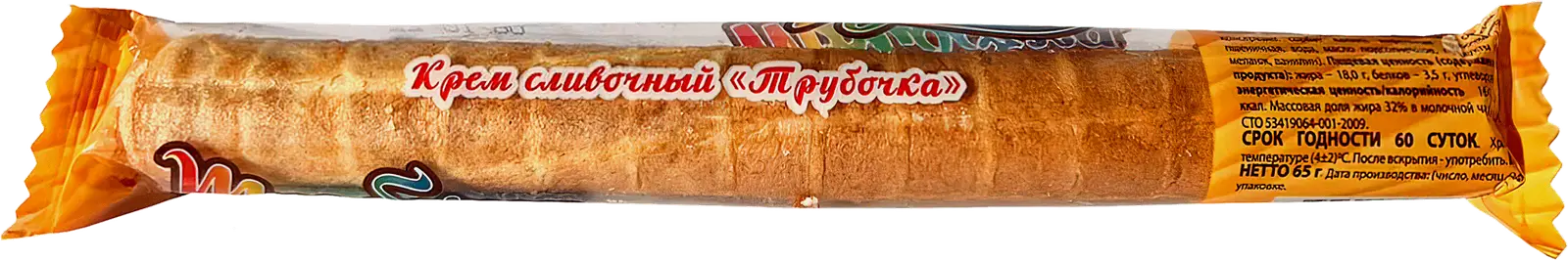 Трубочка вафельная со сливочным кремом Мирата 65г