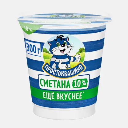 Сметана Простоквашино 10% 300г