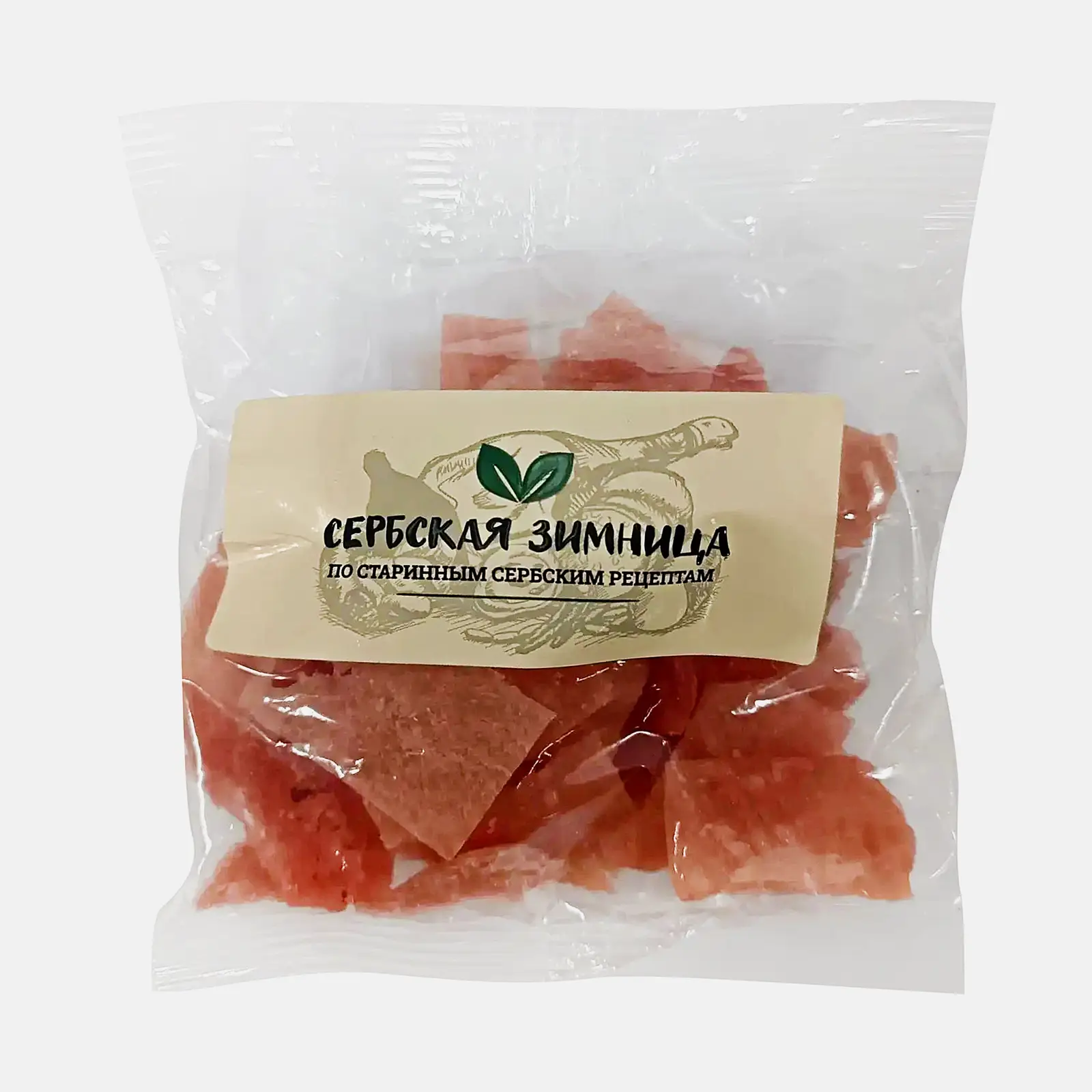 Классические снеки из мяса птицы сырокопченые Сербская зимница 100г Классические снеки из мяса птицы сырокопченые Сербская зимница 100г