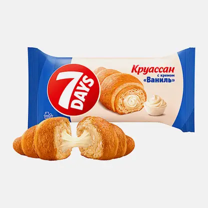 Круассан с кремом Ваниль 7Days 65г