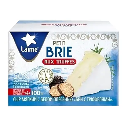 Изображение товара Сыр Бри с трюфелями 50% Laime 100г