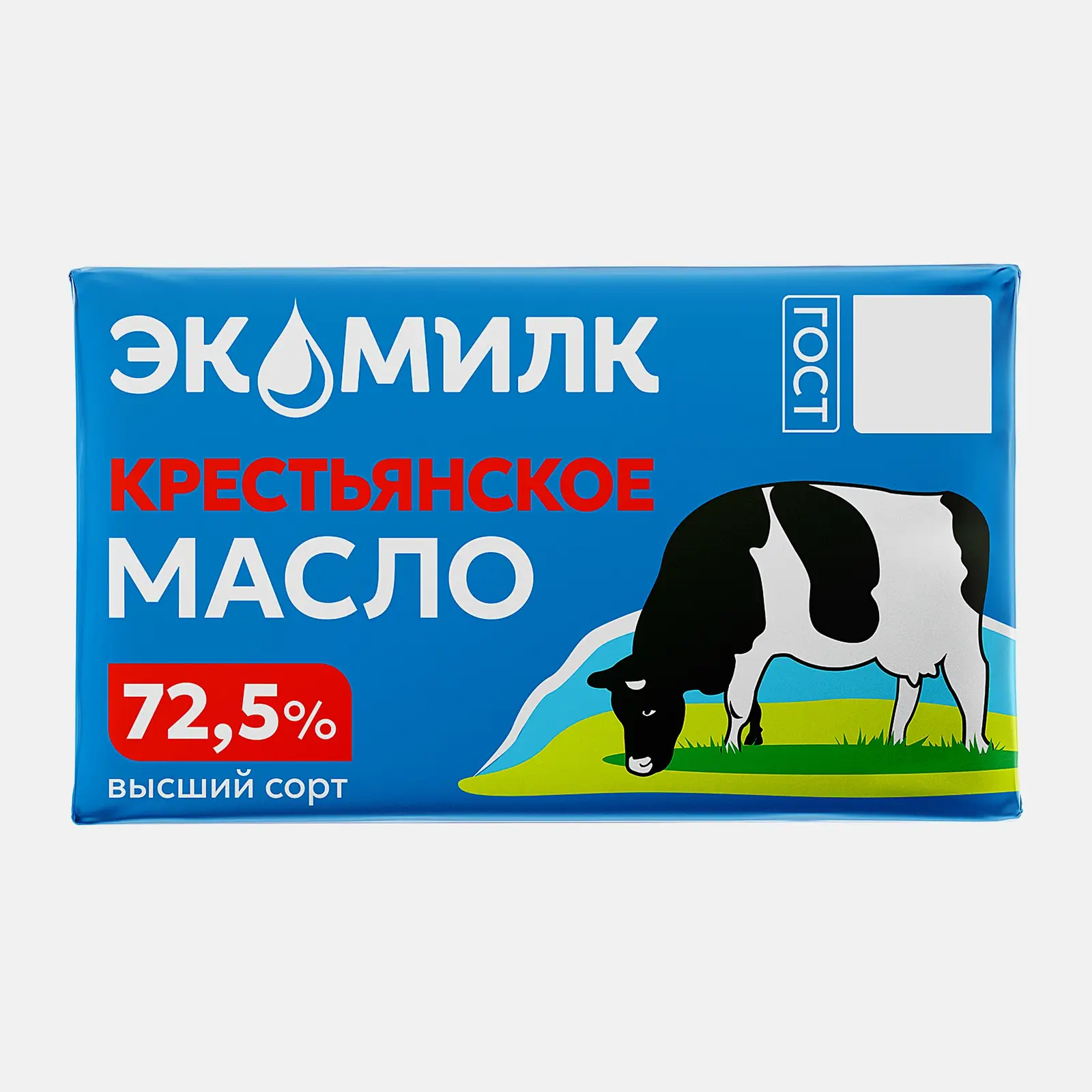 Сливочное масло Крестьянское Экомилк 72.5% 160г