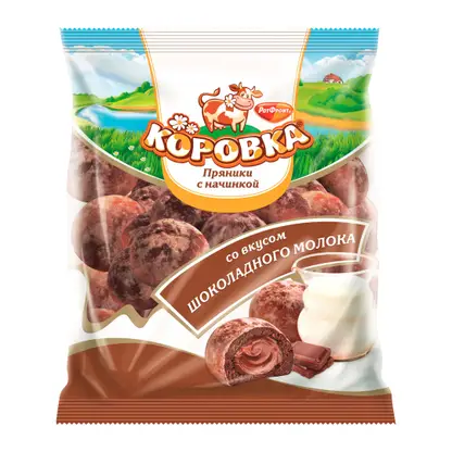 Изображение товара Рот Фронт Пряники Коровка со вкусом шоколадного молока 300 г