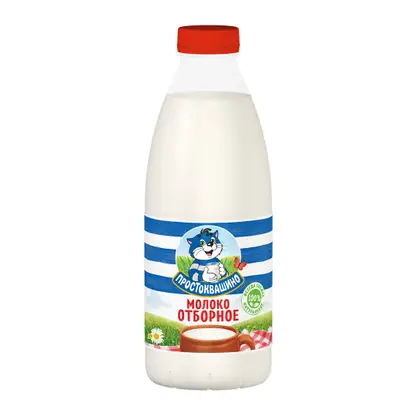 Изображение товара Молоко Простоквашино отборное пастеризованное 3.4-4.5% 930мл
