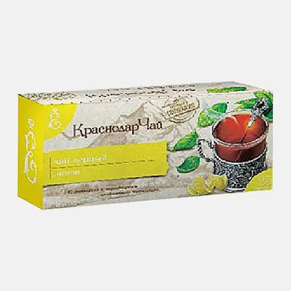 Чёрный чай лимон Краснодарский 25пак