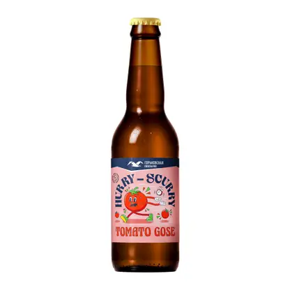 Пивной напиток Горьковская пивоварня Hurry-Scurry Томатный Гозе 4.7% 330мл